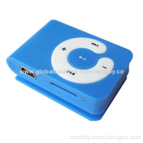 C-key Mini Clip MP3 Player with Card Slot, Built-in Polymer Lithium BatteryNew